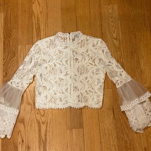 Lace long sleeve top